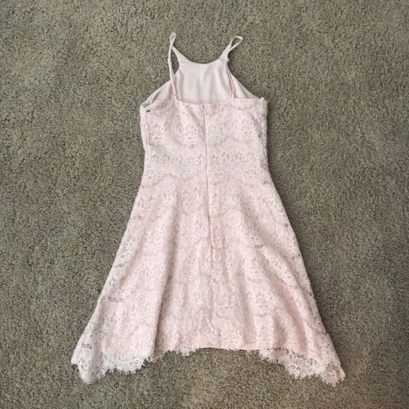 Blush Pink Lace Dress - Picture 2 of 3